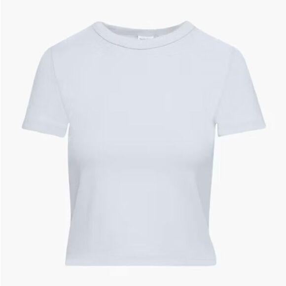 Sunday Best Dusk Blue Little Ribbed Tee - Picture 1 of 3